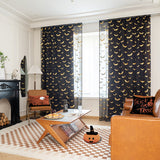 ShadowWings – Sheer Curtains with Bat Pattern