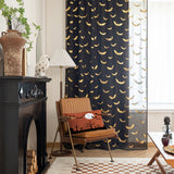 ShadowWings – Sheer Curtains with Bat Pattern