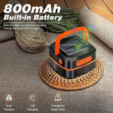 Rechargeable LED Camping Lantern - Compact Foldable Light for Outdoor Adventures and Emergencies