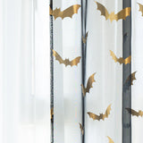 ShadowWings – Sheer Curtains with Bat Pattern