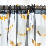 ShadowWings – Sheer Curtains with Bat Pattern