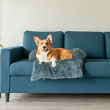 Water-Repellent Dog Bed Protector with Soft Vegan Fur – Non-Slip, Comfortable, Suitable for All Dog Sizes