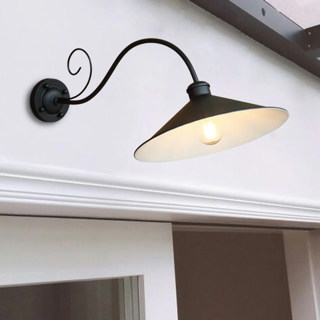 Vintage Outdoor Wall Lamp - Waterproof Exterior Wall Lights with LED Compatibility