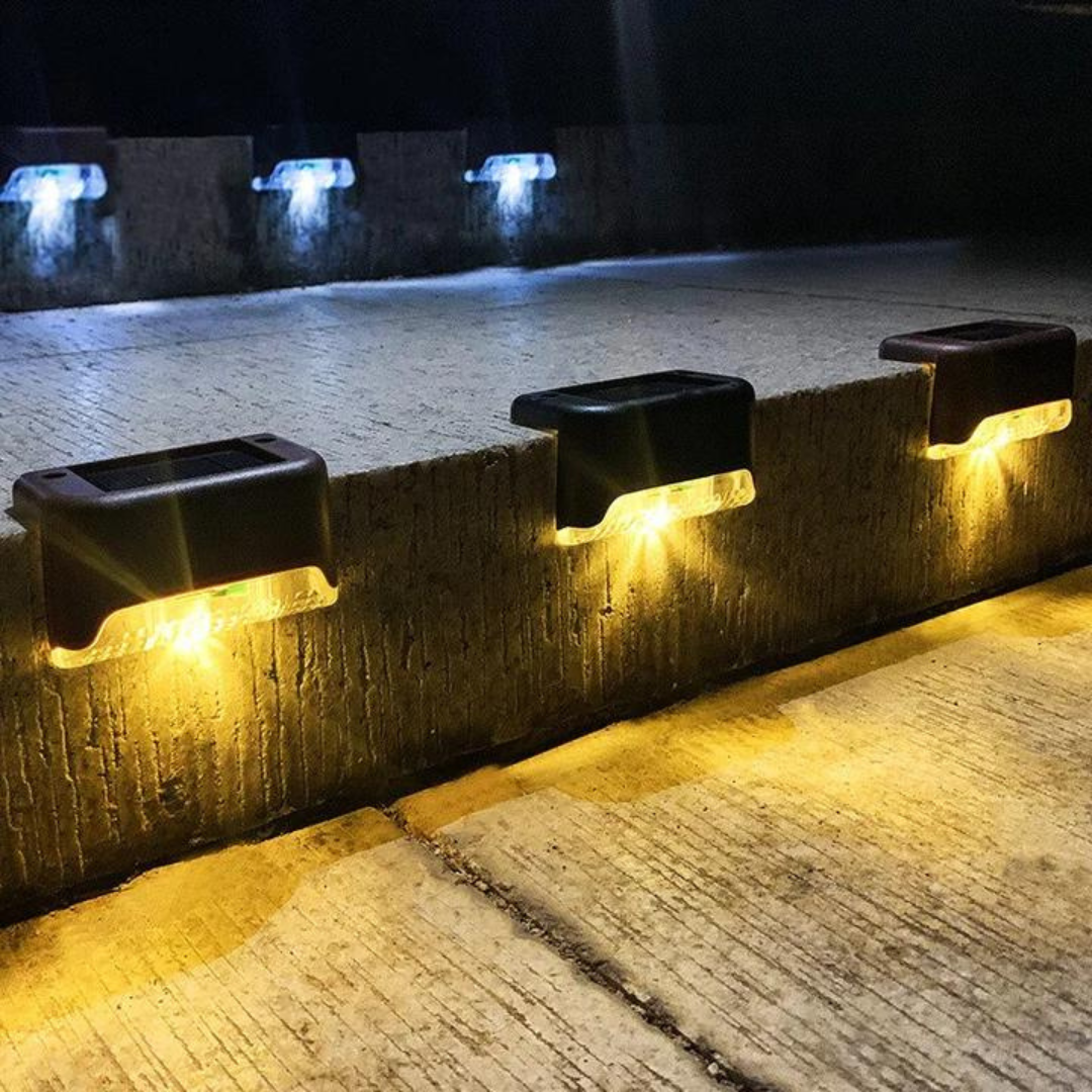 Solar Lights Outdoor - Weatherproof LED Wall Lamp for Driveways & Pathways