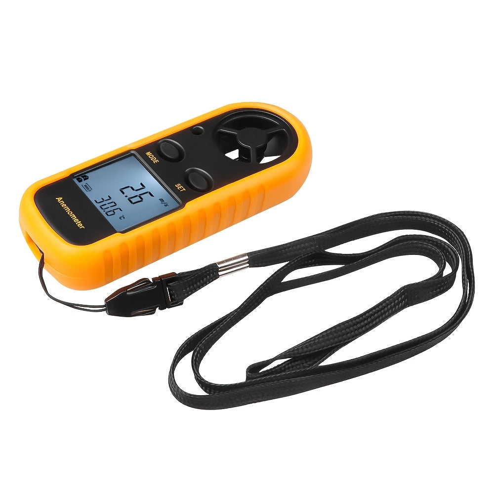 Digital Wind Speed Meter with Clear LCD Display – Portable Wind Speedometer for Outdoor Activities