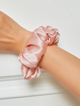 VelvetSilk - Midnight Silk Hair Scrunchies (3.5 cm)