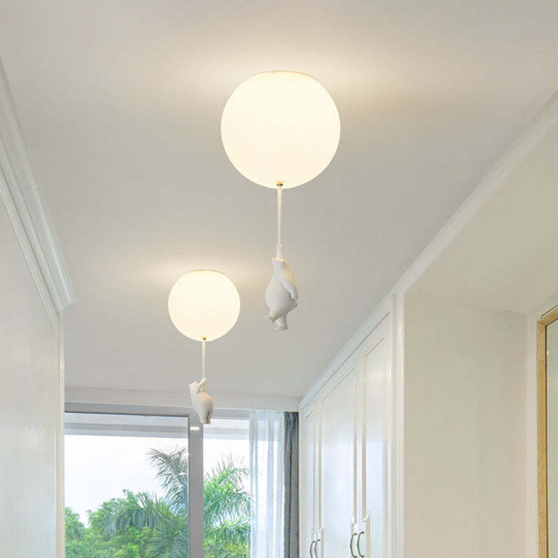 SkyLoom - Bear and Balloon Pendant Light for Kids