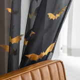 ShadowWings – Sheer Curtains with Bat Pattern