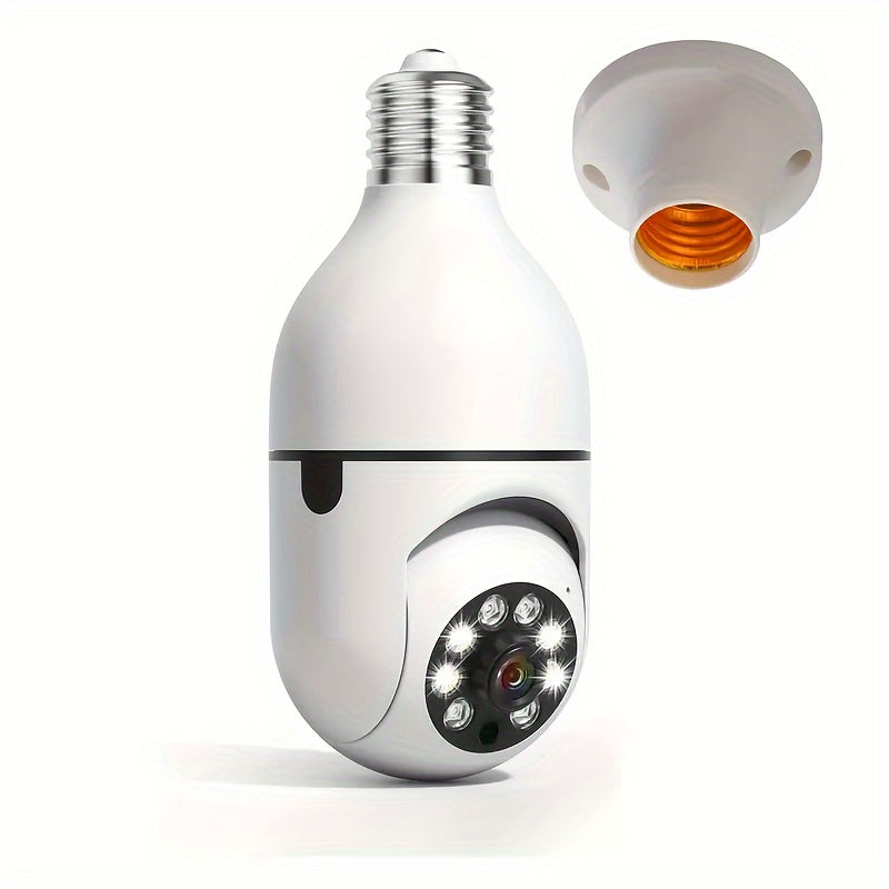 Smart Lamp Camera with HD Quality, Night Vision, and Two-Way Audio for Enhanced Home Security