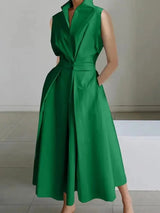 Womens Midi Dress with Chic A-Line Design & Comfortable Fit
