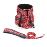 Stylish Cat Harness with Matching Leash - Comfortable and Easy to Wear, Adjustable Fit for Cats and Kittens