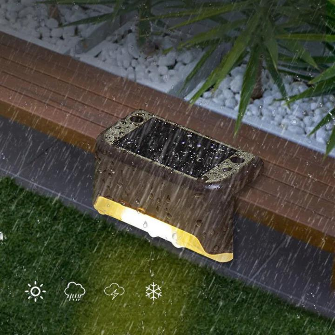 Solar Lights Outdoor - Weatherproof LED Wall Lamp for Driveways & Pathways