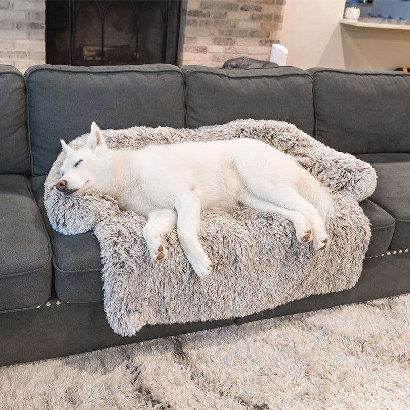 Water-Repellent Dog Bed Protector with Soft Vegan Fur – Non-Slip, Comfortable, Suitable for All Dog Sizes