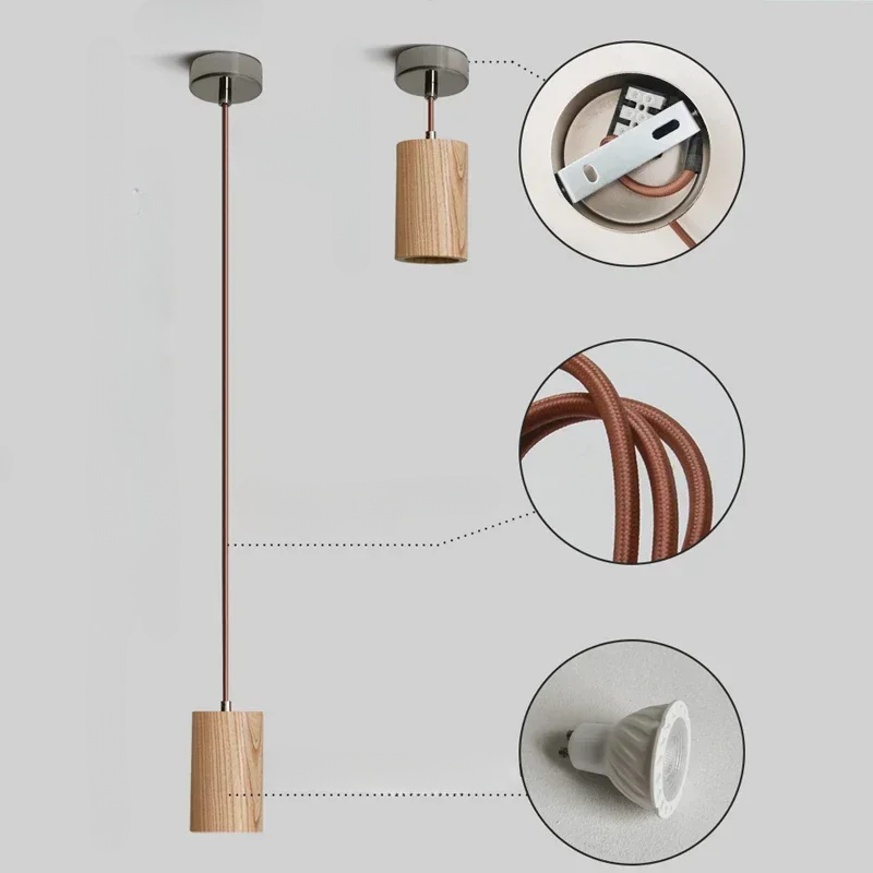 WoodVibe - Sleek Scandinavian Pendant Lamp