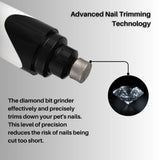 Silent Dog Nail Grinder with Adjustable Speed and Diamond Bit for Safe Claw Trimming