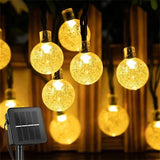 Solar-Powered Outdoor String Lights – Enchanting Festoon Fairy Lights for Terrace and Balcony, Weather Resistant LED Garland