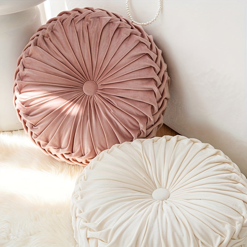 VelvetGlow - Soft Round Cushion for Cozy Spaces