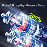 Portable Air Compressor with LCD Screen and LED Light – 150 PSI Inflator for Cars, Bikes, and Sports Equipment