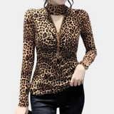 Women's Elegant Leopard Top