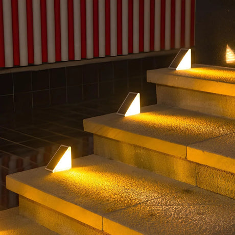 Solar Lights Outdoor - Energy-Efficient LED Stair Lighting for Safe Pathways