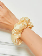 VelvetSilk - Midnight Silk Hair Scrunchies (3.5 cm)