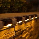 Solar Lights Outdoor - Weatherproof LED Wall Lamp for Driveways & Pathways