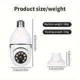 Smart Lamp Camera with HD Quality, Night Vision, and Two-Way Audio for Enhanced Home Security
