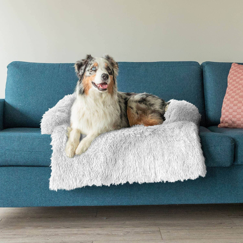 Water-Repellent Dog Bed Protector with Soft Vegan Fur – Non-Slip, Comfortable, Suitable for All Dog Sizes