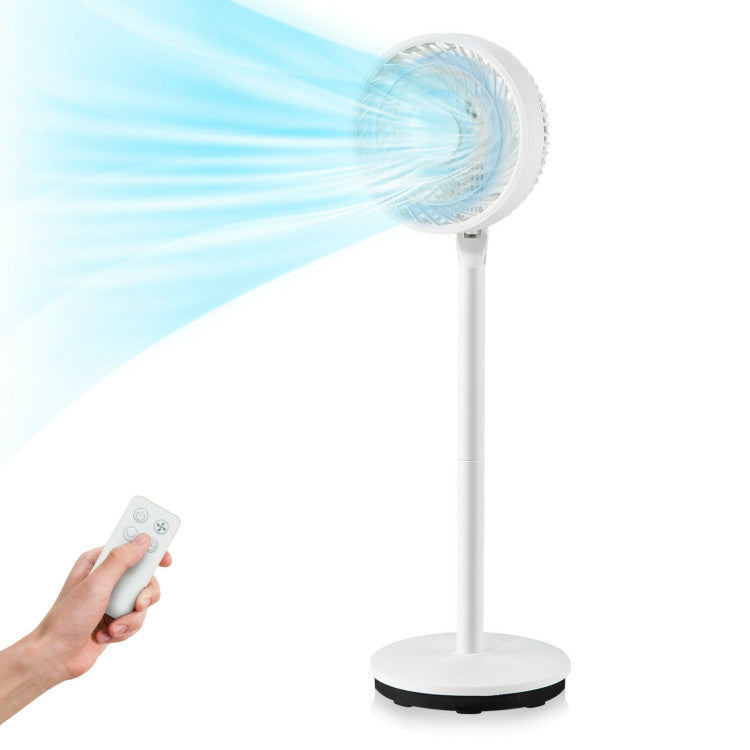 9-Inch Standing Fan with Oscillation – Portable Pedestal Unit with Adjustable Speeds & Height | Quiet Flow | For Bedroom & Workspace