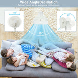 9-Inch Standing Fan with Oscillation – Portable Pedestal Unit with Adjustable Speeds & Height | Quiet Flow | For Bedroom & Workspace