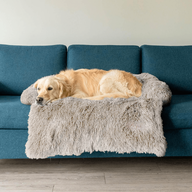 Water-Repellent Dog Bed Protector with Soft Vegan Fur – Non-Slip, Comfortable, Suitable for All Dog Sizes