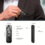 Portable Two-Way Language Translator with Built-In Wi-Fi and USB Rechargeable Battery - Compact Travel Device for Effortless Communication