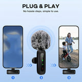 Wireless Lavalier Microphone with USB-C Connectivity for Smartphones and Tablets – Compact Design, Ideal for Podcasts and Vlogs