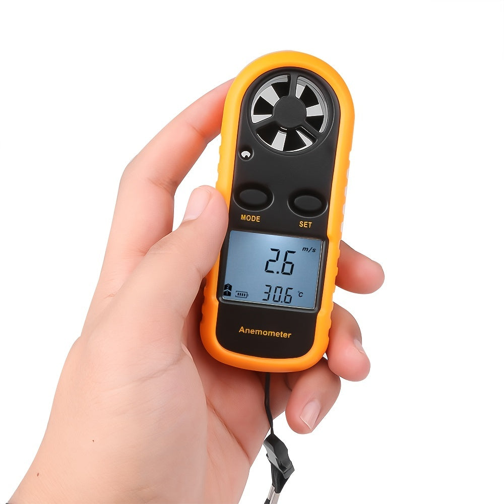 Digital Wind Speed Meter with Clear LCD Display – Portable Wind Speedometer for Outdoor Activities