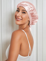 SilkCrown - Classic Silk Sleep Cap with Ribbon