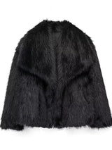 ArcticGrace - Luxurious and Eco-Friendly Faux Fur Jacket for Elegant Warmth