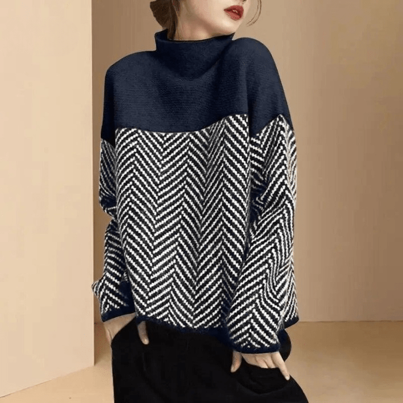 SnugLoom - Chic High-Neck Knitwear