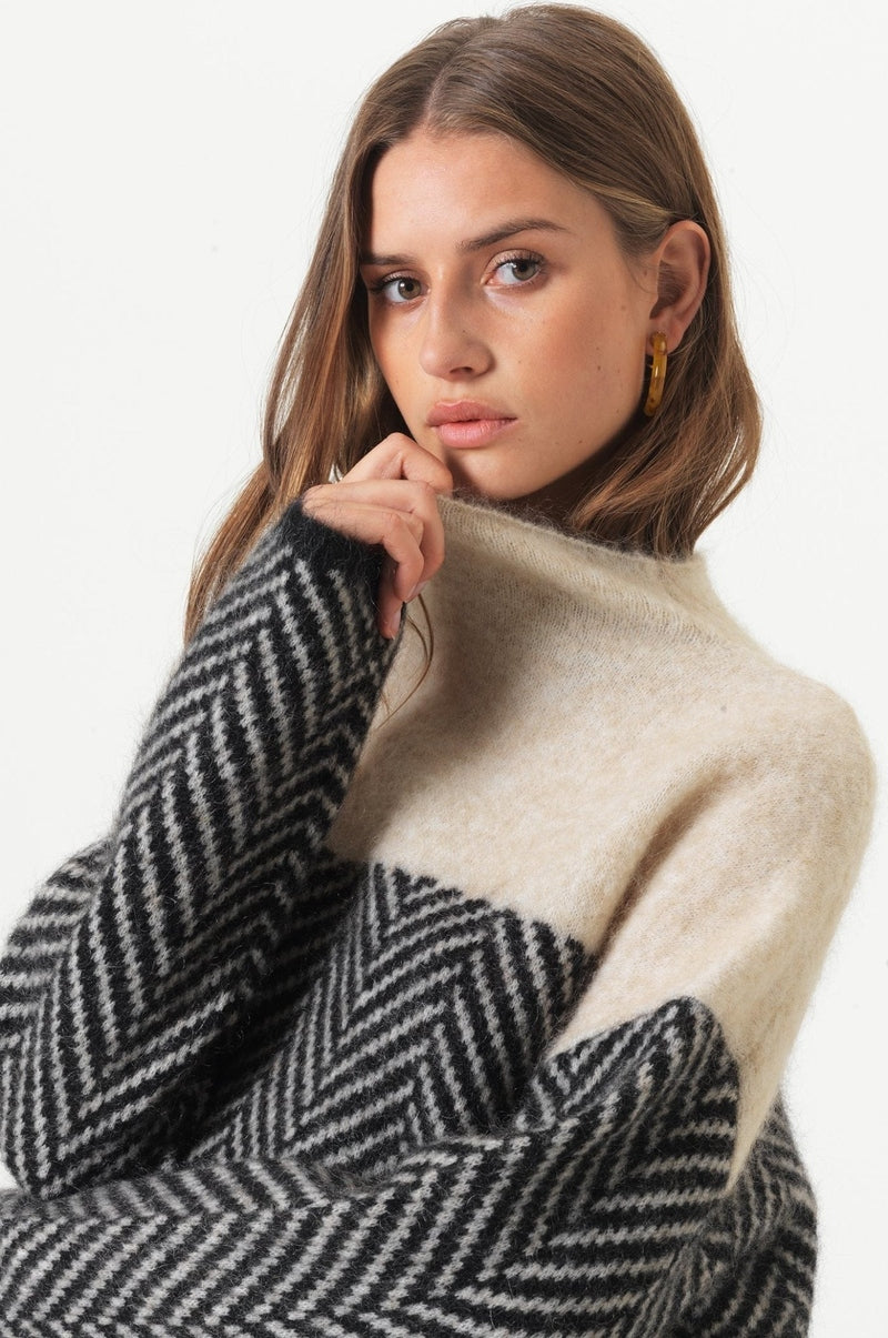 SnugLoom - Chic High-Neck Knitwear