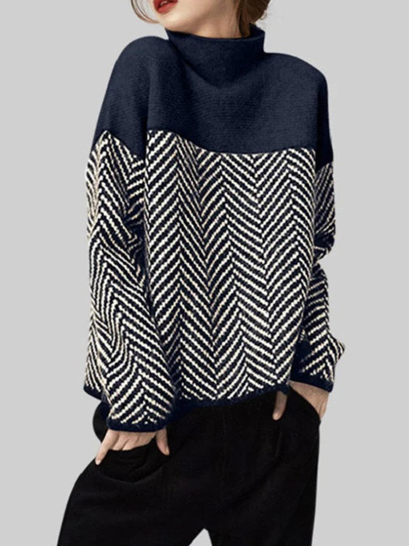 SnugLoom - Chic High-Neck Knitwear