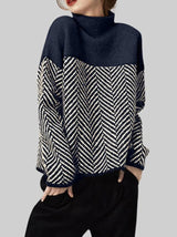 SnugLoom - Chic High-Neck Knitwear