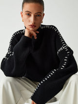 WarmAura - Stylish High-Neck Sweater