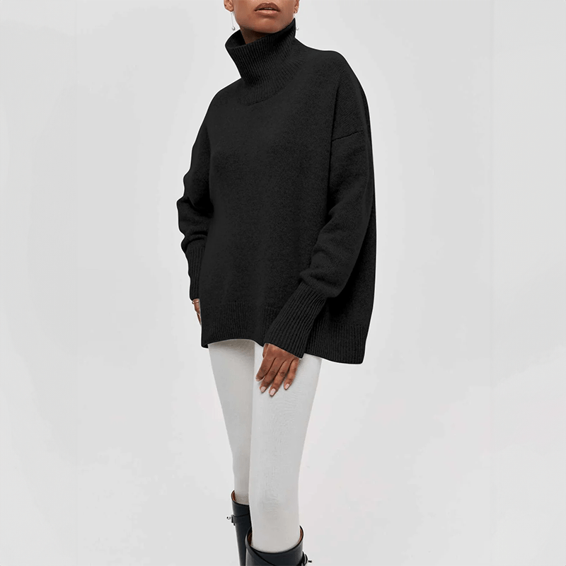 WarmWeave - Elegant Knit Sweater for a Comfy Look