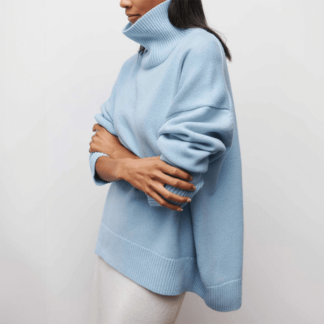 WarmWeave - Elegant Knit Sweater for a Comfy Look