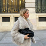 ArcticGrace - Luxurious and Eco-Friendly Faux Fur Jacket for Elegant Warmth
