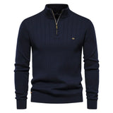 MetroWarm - Sophisticated Men's Zip Sweater for a Trendy Fall Look