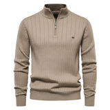 MetroWarm - Sophisticated Men's Zip Sweater for a Trendy Fall Look