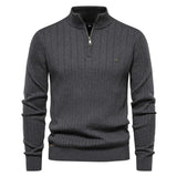 MetroWarm - Sophisticated Men's Zip Sweater for a Trendy Fall Look