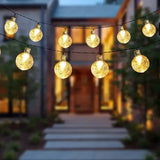 Solar-Powered Outdoor String Lights – Enchanting Festoon Fairy Lights for Terrace and Balcony, Weather Resistant LED Garland