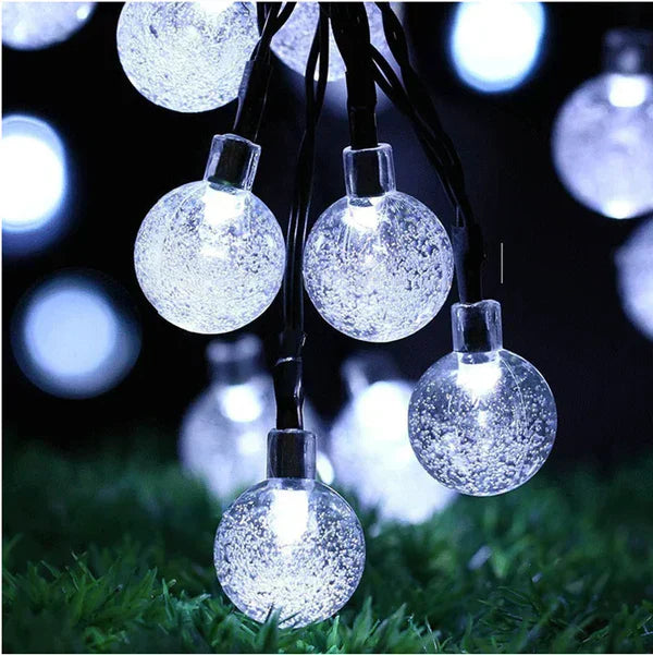 Solar-Powered Outdoor String Lights – Enchanting Festoon Fairy Lights for Terrace and Balcony, Weather Resistant LED Garland