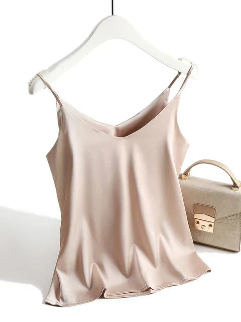 SilkLuxe | Simple Satin Camisole for Women